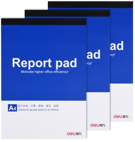 Notebook Deli Report Pad A4 with thermal binding