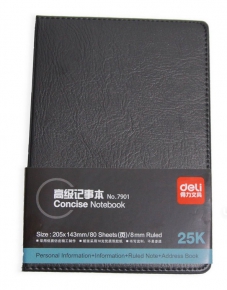Notebook A5 Deli with leather cover