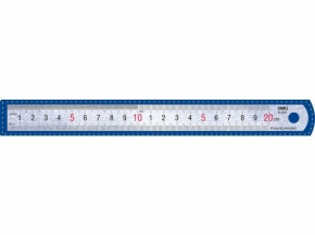 Metal ruler Deli 20 cm.