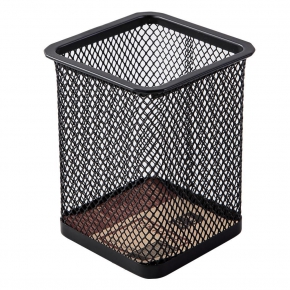 Metal pen holder DELI E9174, black