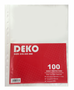 Sheet protector A4 DEKO, premium 50 micron