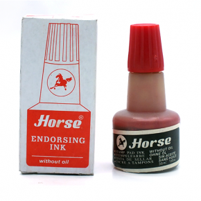 Stamp Pad ink Horse, 30 ml. red