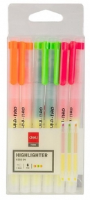 Set of text markers Deli Think U35304 with double tip