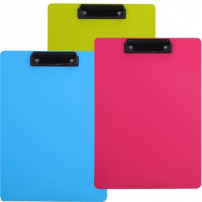 Plastic clipboard vertical Deli A4, colored