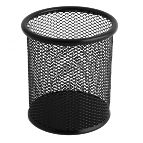 Metal pen holder, black