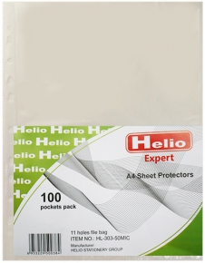 Sheet protector A4 Helio, 50 micron, 100 pcs.