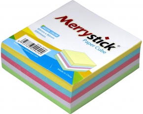 Memo sheets Merry stick 80X80 mm. Colored, 300 pcs.