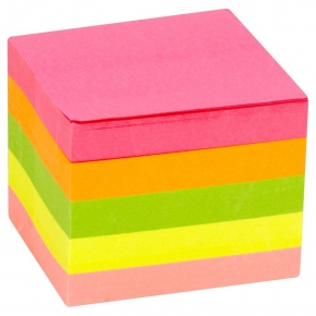 Sticky notes, neon colors, 500 sheets