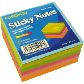 Sticky notes, neon colors, 400 sheets