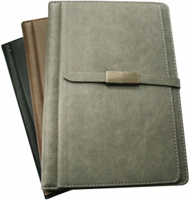 Notepad A5 with lock, card insert