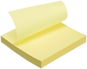 Sticky notes 76X76 mm. 100 sheets. yellow