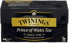 შავი ჩაი Twinings of London Prince of Wales, 25 ცალი