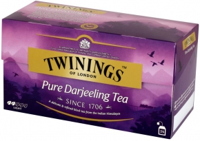 შავი ჩაი Twinings of London Pure Darjeeling, 25 ცალი