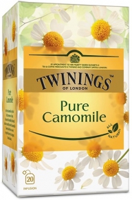 Black tea Twinings of London Pure Camomile, Chamomile, 20 pieces