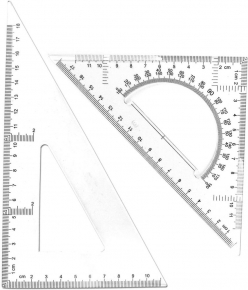 Triangular ruler set Deli 6420