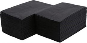 Napkin S2758 30X30 cm. 2 layers, 100 pieces, folded, black