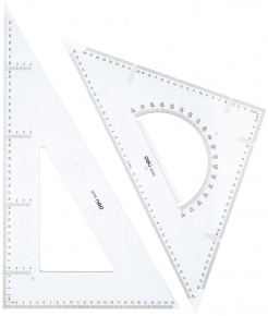 Triangular ruler set Deli 6445