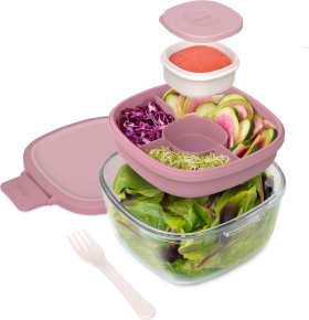 Lunch Box Glass All-in-One Bentgo, Rose