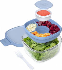 Lunch Box Glass All-in-One Bentgo, Light Blue