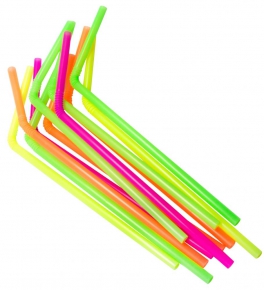 Cocktail straw 200 pcs. colored
