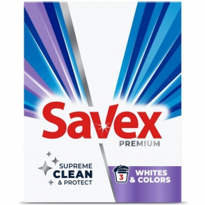ქსოვილის სარეცხი ფხვნილი Savex Whites&Colors (ხელით რეცხვისთვის), 400გრ.