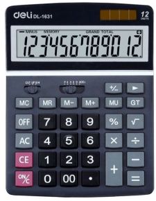 Calculator 12 rows, Deli 1631