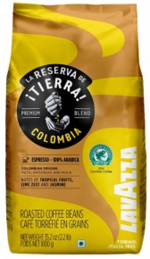 Coffee beans Lavazza Tierra Colombia Espresso, 1 kg.