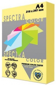 ფერადი ქაღალდი Spectra Color A4, 250ფ. 160 გრ. ღია ყვითელი