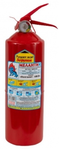 Powder fire extinguisher Melanti ABCE, 2 kg. with suspension
