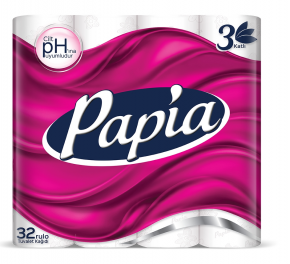 Toilet paper Papia New, 3 layers, 32 rolls