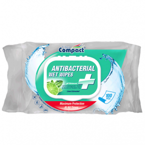 Wet wipe antibacterial Ultra Compact 100 pcs.