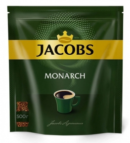 ხსნადი ყავა Jacobs Monarch, 500 გრამი, ეკონომიურ შეფუთვაში