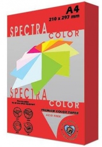 ფერადი ქაღალდი Spectra Color, A4, 160გრ. 250ფ. წითელი