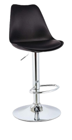 ბარის სკამი, შავი