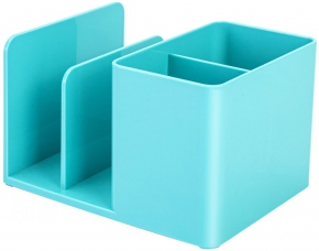 Plastic desk organizer Deli NS950, 4 slots, blue