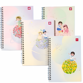 Notebook A5 Deli LA560, Spiral Binding, Single-lined, 60 Sheets