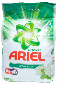 Fabric detergent Ariel automat white rose, 5 kg.