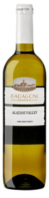 6X bottle of wine Badagon Alazni Valley, white, semi-sweet