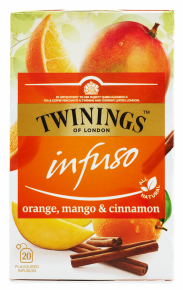 Single serving tea Twinings of London Orange, Mango & Cinnamon, 20 pieces