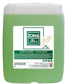 Antibacterial liquid soap-foam Zoma Aloe, 5 l.