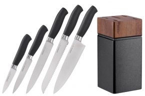 Set of knives ARDESTO Black Mars, 5 pieces
