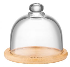 Bamboo Dish with a glass lid Ardesto AR2612BD