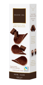 ბელგიური შავი შოკოლადის ჩიფსი Hamlet, 100გრ.