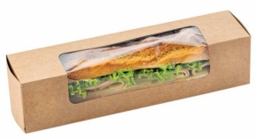 Baguette box, cardboard, 60X60X290mm.