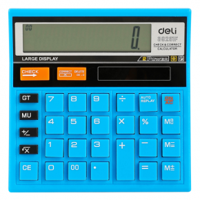 Calculator 12 digits, Deli Rio 39231F, Blue