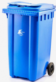 Garbage bin Ansar, 240 l. blue