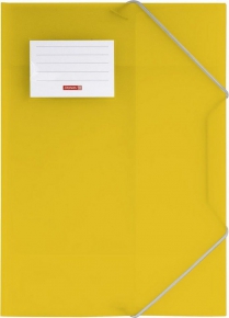 A4 Folder Brunnen with elastic bands, Yellow