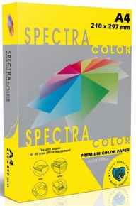 ფერადი ქაღალდი Spectra Color A4, 250 ფ. 160გრ. ყვითელი