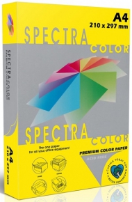 ფერადი ქაღალდი Spectra Color A4, 500ფ. 80 გრ. ყვითელი
