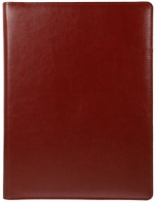 Presentation leather folder 31X26 cm. burgundy